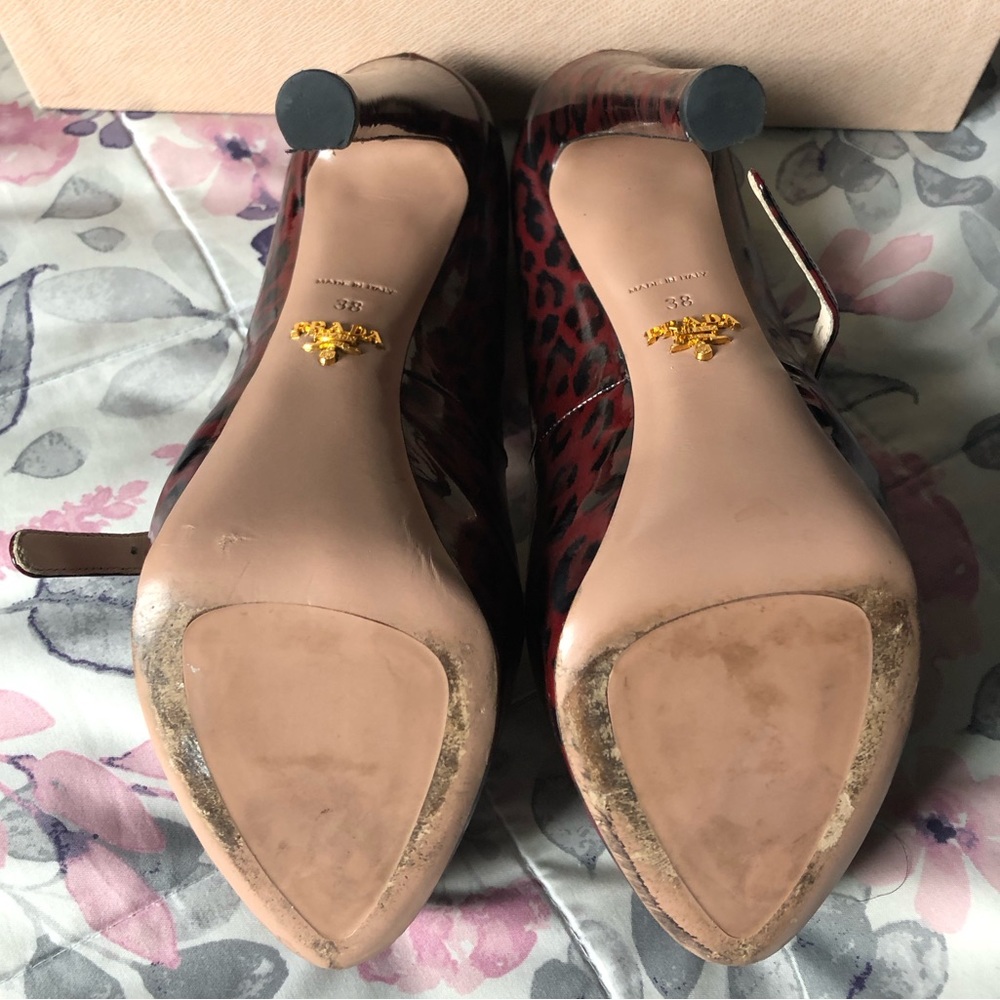 Prada Mary Jane Leopard Pumps - Picture 3 of 8